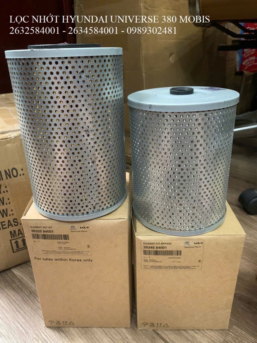 LỌC NHỚT HYUNDAI UNIVERSE 380 MOBIS 2632584001 - 2634584001