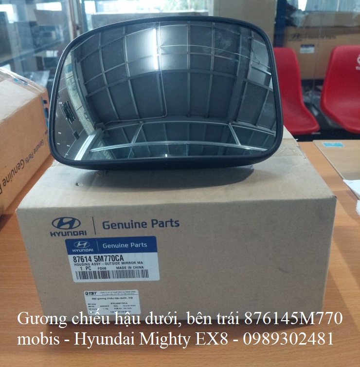 Gương chiếu hậu dưới, bên trái 876145M770 - Hyundai Mighty EX8