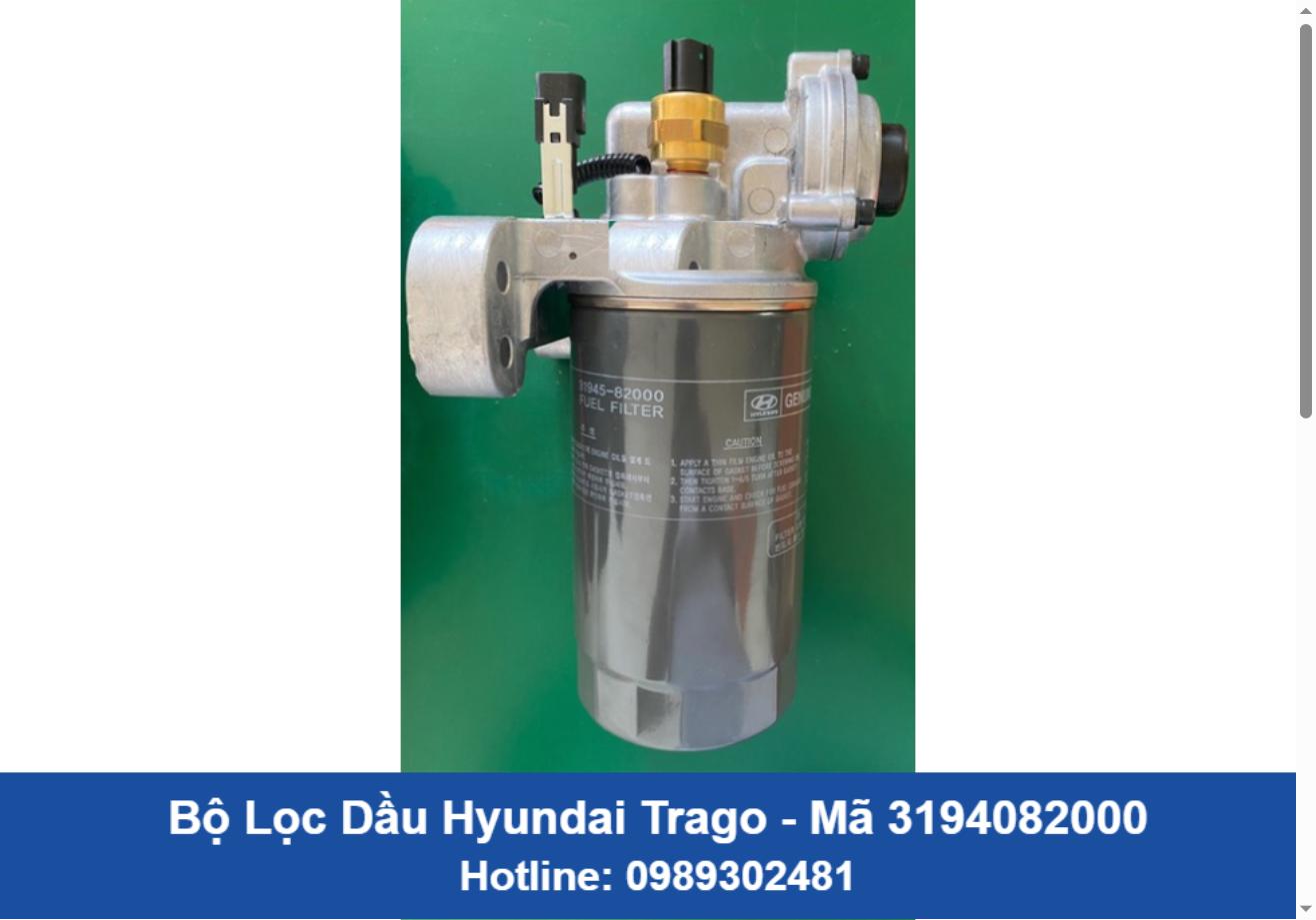 Bộ Lọc Dầu Hyundai Trago Chính Hãng 3194082000