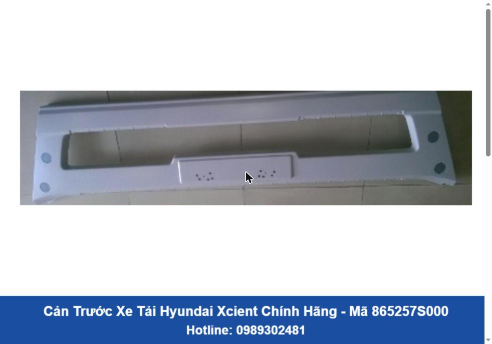 Cản Trước Xe Tải Hyundai Xcient Chính Hãng - Mã 865257S000