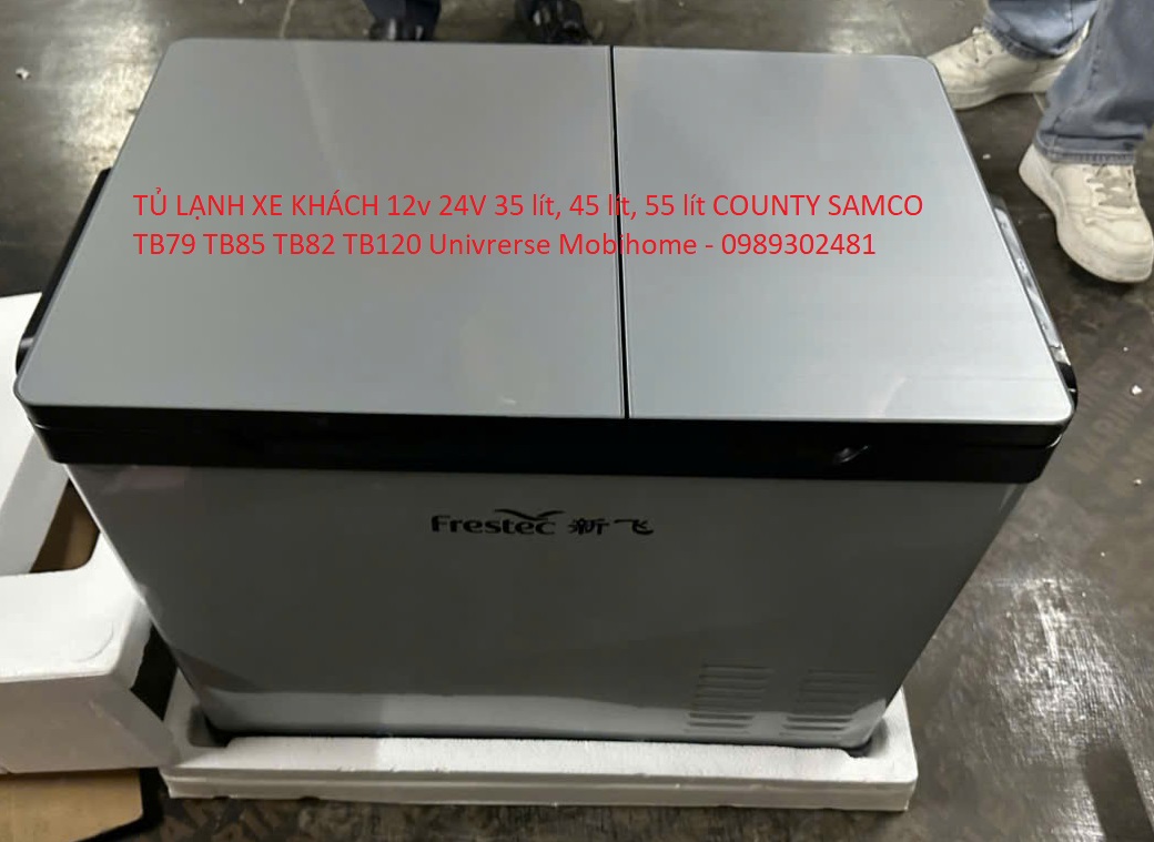 TỦ LẠNH XE KHÁCH 12v 24V 35 lít, 45 lít, 55 lít COUNTY SAMCO thaco TB81 TB87 TB82 TB120 Universe Mob