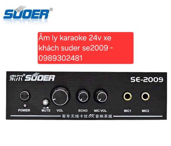 Âm ly karaoke 24V xe khách Suoer SE-2009